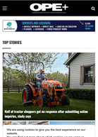OPE Magazine Half of tractor shoppers get no response after submitting online inquiries, study says
