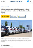 Automotive News Why getting service scheduling right — from phone to online — is key for dealership profits, loyalty